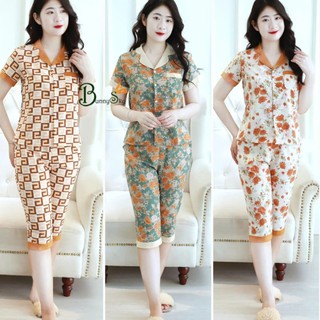   BunnySky ĐỒ BỘ MẶC NHÀ LỬNG PIZAMA CHẤT MỀM MỊN Có VIDEO MẶC NHÀ SAU SINH FOM DÁNG ĐẸP 