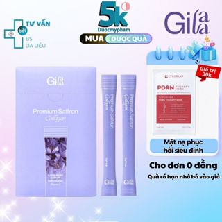 Bột Uống Collagen Premium Saffron Gilaa giúp da căng mịn, tưới sáng 2g (1 gói)