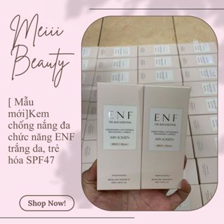    Mẫu mới Kem chống nắng đa chức năng ENF trắng da trẻ hóa SPF47 