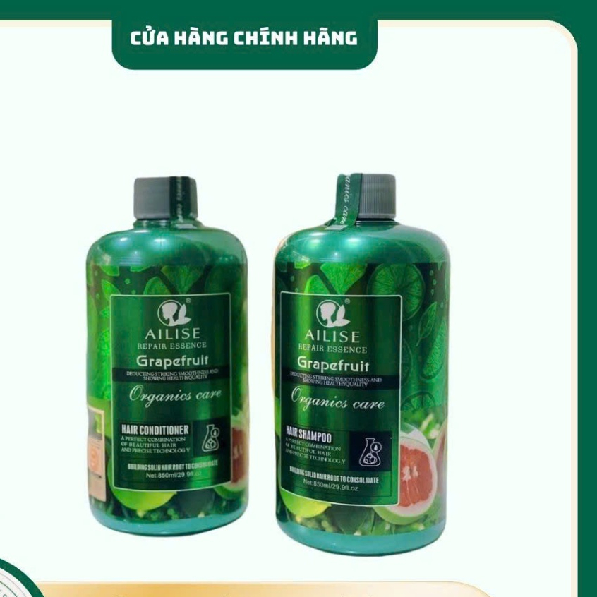 Dầu gội, dầu xả bưởi Ailise grapefruit 850ml