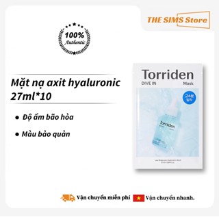 TORRIDEN DIVE IN Serum Mask 10ea - Dưỡng ẩm sâu, khóa độ ẩm mạnh mẽ, cảm giác thoa sảng khoái