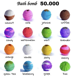   TẠO BỌT ÍT  Viên thả bồn tắm - Viên sủi bồn tắm - Bath Bomb  TỔNG HỢP  