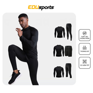 Combo Quần áo giữ nhiệt Nam, bộ quần áo giữ nhiệt Procombat co dãn 4 chiều, tập gym, đá bóng, chạy bộ