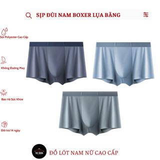 [COMBO 3-5] Quần Sịp Đùi Nam Boxerman Thun Lạnh Không Viền Đùi 40-90KG 6801