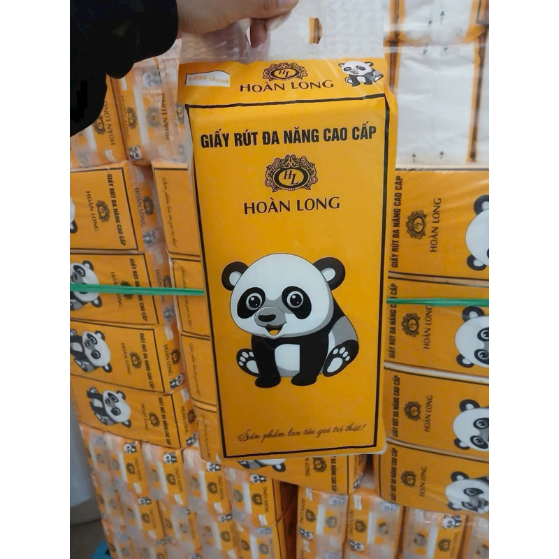 <Khăn treo tường 1280 tờ> Khăn rút đáy gấu 1280 tờ dai, mịn, tiện lợi