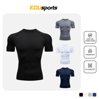 Áo Giữ Nhiệt Tay Ngắn Thể Thao Nam, Áo Body Tập Gym Cao Cấp PRO COMBAT Bóng Đá Bóng Rổ Chơi Thể Thao AMNT01