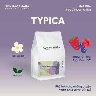   New Crop 2025  Specialty Coffee Gói Typica Sơn Pacamara 100% Arabica Rang Sáng Gói 250gr 500gr 