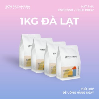   TIẾT KIỆM 50K  Combo 1KG Cà Phê Espresso Sơn Pacamara Gói Đà Lạt Rang Vừa Gói 250gr 500gr 