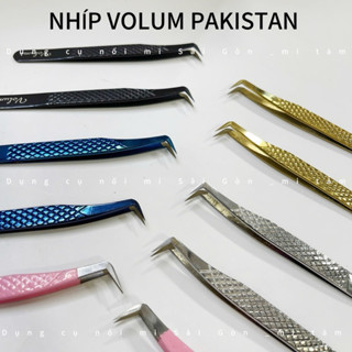   BAO TEST  Nhíp Volume Pakistan Mũi phủ nhám nano_nhíp nối mi tạo Gắp 10-20D _ Dụng cụ nối mi _ Phụ liệu nối mi Mi Tâm 