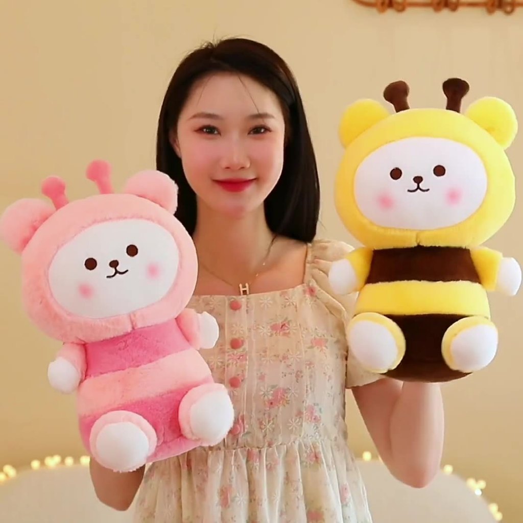 Ong Vàng - Gấu Bông Con Ong Gấu Bông Hình Con Ong Dễ Thương Cho Bé Quà Tặng Sinh Nhật Cute