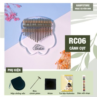 (TẶNG KHÓA KALIMBA ONLINE) Đàn Kalimba RABI Pha Lê Cực Đẹp