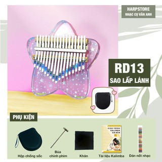   TẶNG KHÓA KALIMBA ONLINE  Đàn Kalimba RABI Pha Lê Cực Đẹp 