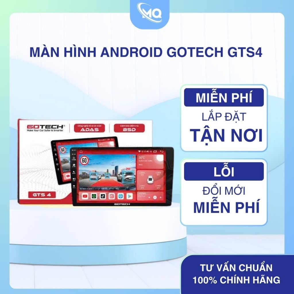 Màn Hình Android GOTECH GTS4 | Cảnh Báo Điểm Mù ADAS BSD
