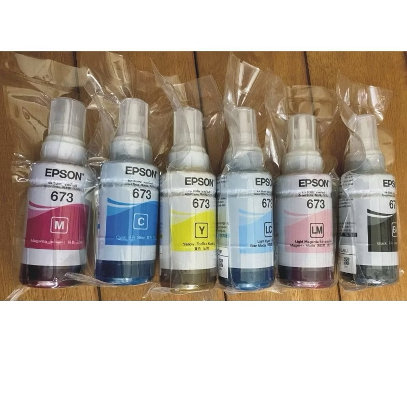 ✅Mực in màu Epson T673 mực máy in \ L800 / L810 / L805 / L850 / L1800 Cung Cấp Giải Pháp In Chất Lượng Cao Rõ Nét