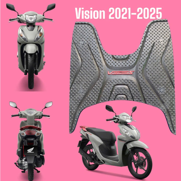 thảm lót sàn xe honda vision đời 2021-2025 bi,thảm lót vision ,lót chân vision,thảm để chân honda vi