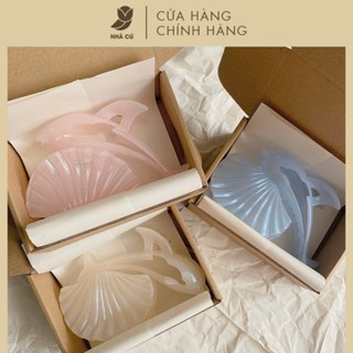  Kẹp Tóc Xà Cừ Vỏ Sò Cá Voi NHÀ CÚ Chất Liệu Acrylic Phong Cách Hàn Quốc Thời Trang Cho Nữ Hot Trend 6056 