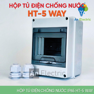  Hộp tủ điện chống nước IP65 HT-5 WAY nhựa cao cấp ABS chống chịu va đập và thời tiết khắc nghiệt 
