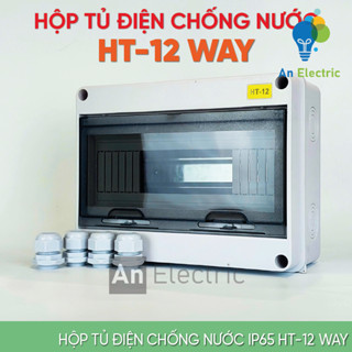 Tủ điện chống nước IP65 HT-12 WAY nhựa cao cấp ABS chống chịu va đập và thời tiết khắc nghiệt, nhiều mẫu mã