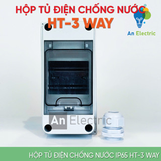 Tủ điện chống nước IP65 HT-3 WAY nhựa cao cấp ABS chống chịu va đập và thời tiết khắc nghiệt (HT Series)