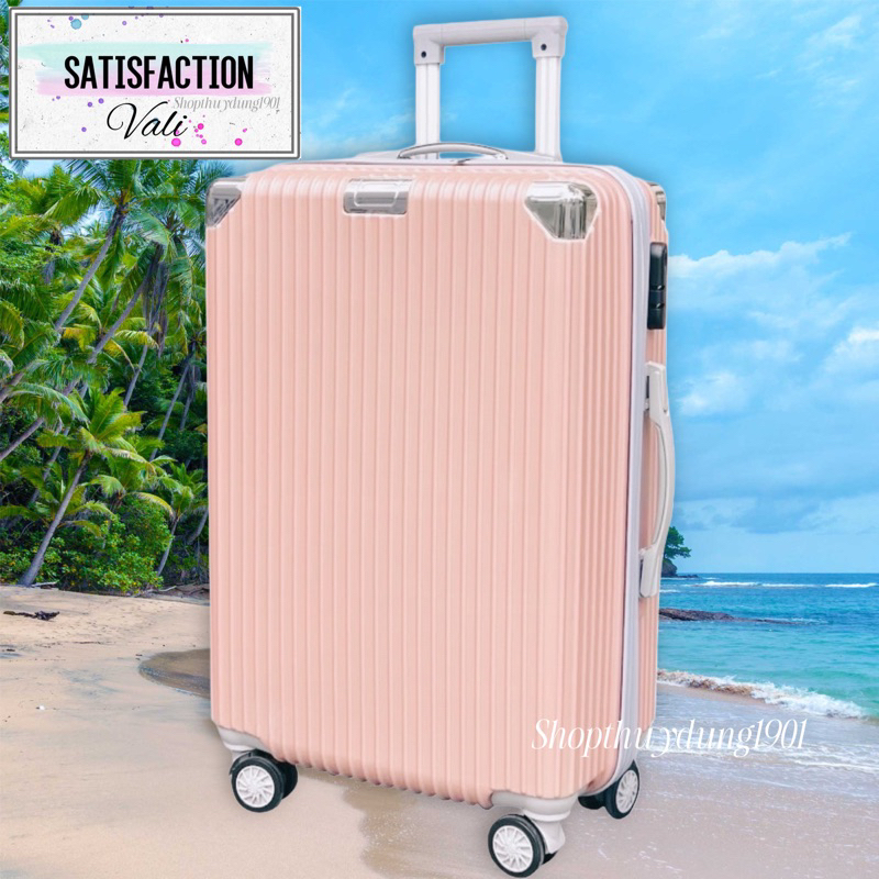 Vali du lịch góc kim loại Satisfaction chính hãng Size 28 24 20 Nhựa ABS - Bảo hành 12 tháng