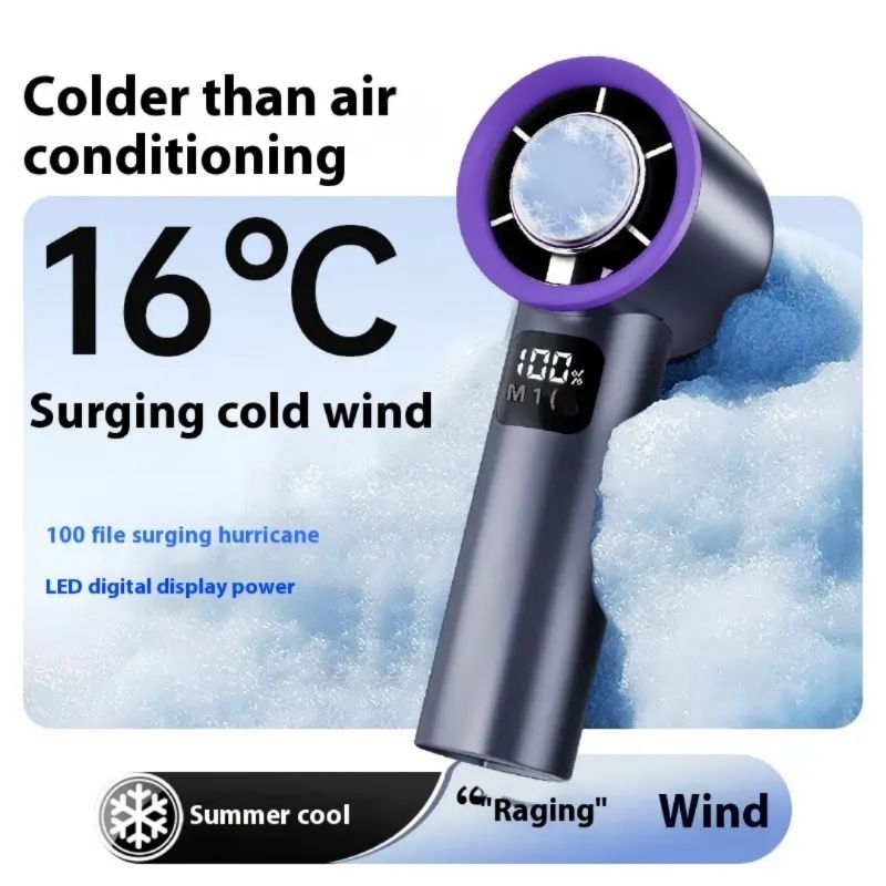 Quạt cầm tay mini TEKKIN TI-168 pin 4000mah có sò lạnh quạt turbo