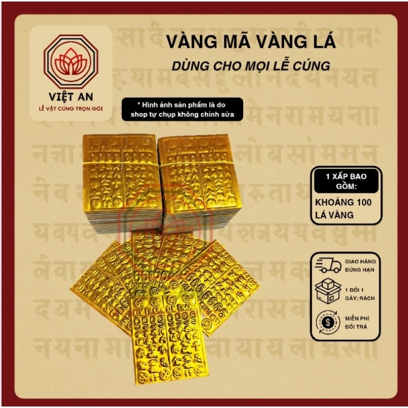 [VÀNG MÃ] vàng lá 9999 - 1 xấp khoảng 100 tờ