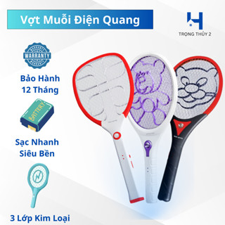 Vợt Muỗi Điện Quang ĐQ EMR02 WR - An Toàn Chống Giật, Xả Nhanh 5s, Lưới Bền Chống Gỉ, BH 12 Tháng