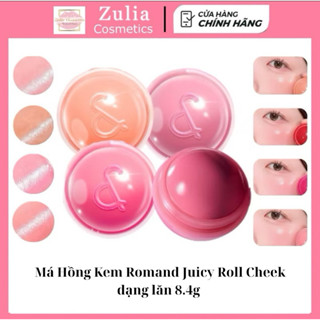   NEW  Má Hồng Kem Trứng dạng lăn ROMAND Juicy Roll Cheek  8.4g  Dạng Lăn 