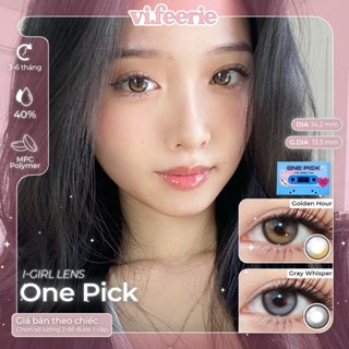 (I-GIRL) Kính áp tròng (lens) 6 tháng ONE PICK GOLDEN HOUR / GRAY WHISPER Lens - VF Lens