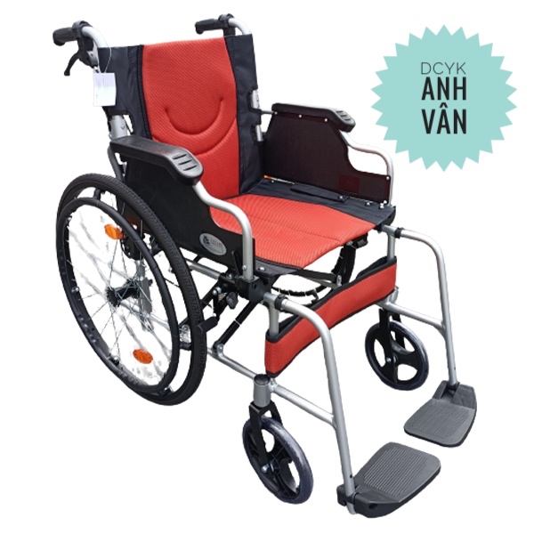 XE LĂN NHÔM DU LỊCH LUCASS X-600 (X600) CÓ THỂ NÂNG TAY LÊN