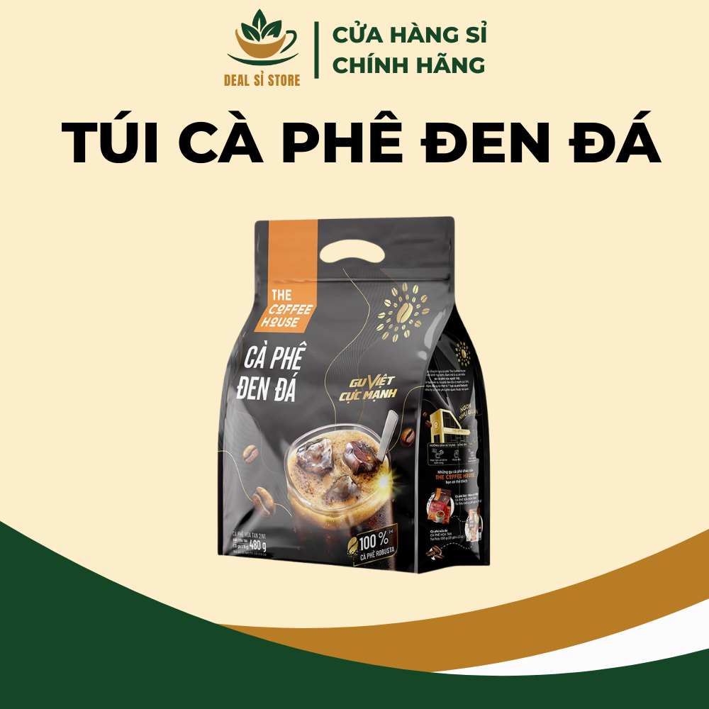 Túi cà phê đen đá The Coffee House (Túi 30 gói x 16 g)