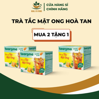  COMBO MUA 2 TẶNG 1  Trà Tearoma hòa tan vị Tắc mật ong hộp 196g  14 gói x 14g  