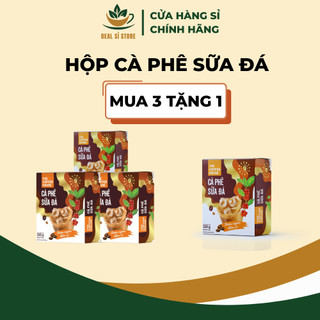   COMBO 3 TẶNG 1 The Coffee House cà phê sữa đá hoà tan  Hộp 10 gói x  22g  