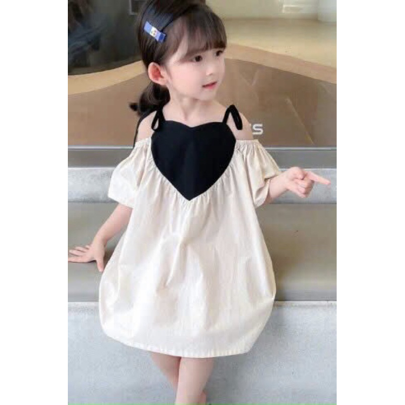 Váy Bé Gái, Váy Đũi Trái Tim DG10 Cho Bé 10-23kg Của BiBo Kids