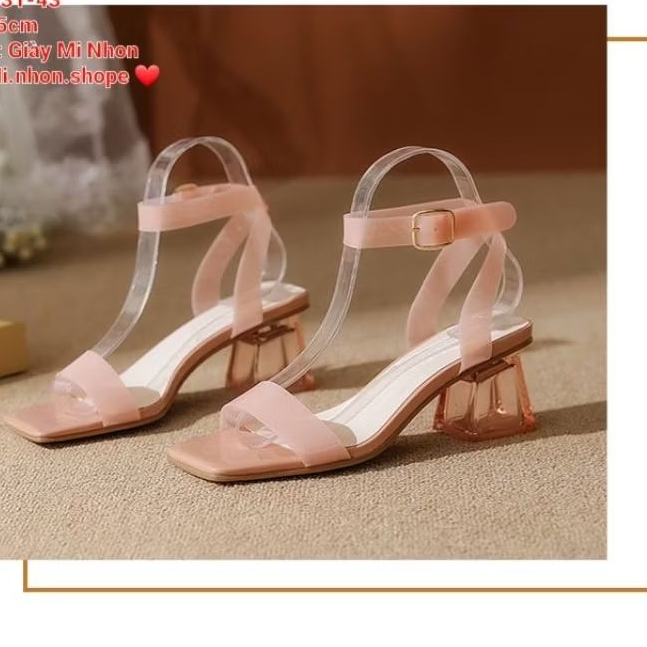 sd70 - Xăng đan gót trong quai trong- xăng đan size nhỏ - giày size nhỏ 31 32 33( Hàng QC-Đợi od 15-