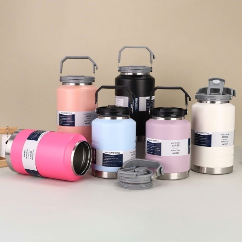 Bình giữ nhiệt Bottle  miệng bình rộng 9cm Inox 304 1500ml - 2000ml giữ nhiệt 6-12 giờ