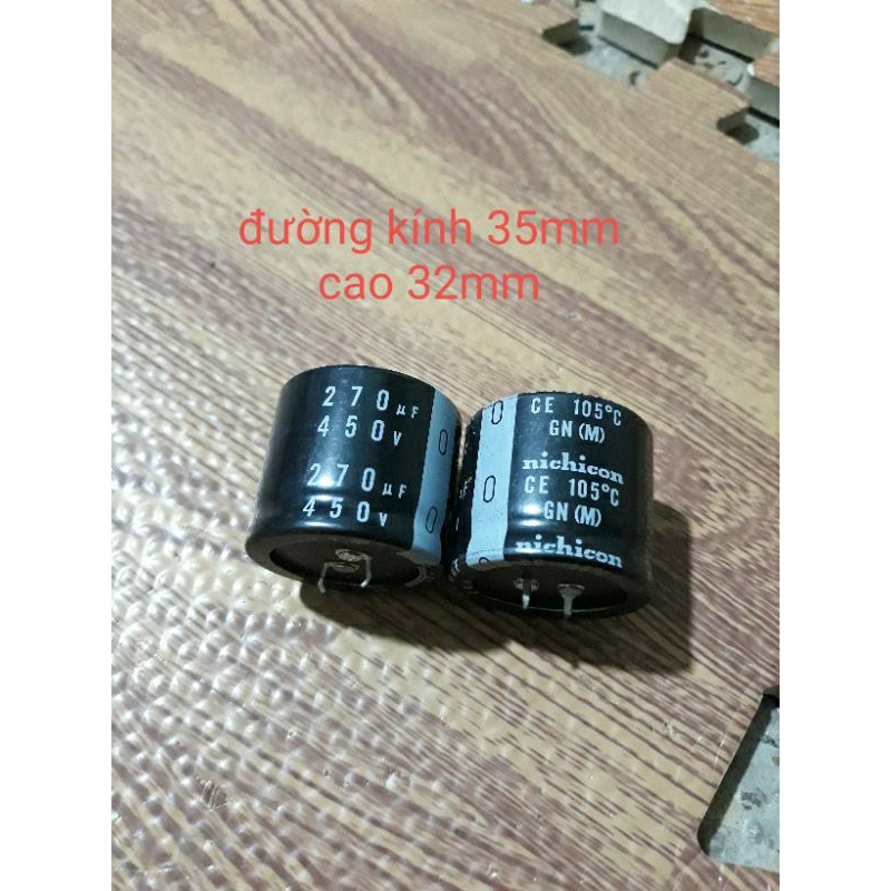 tụ Nhật 450v 270uf combo 4 quả