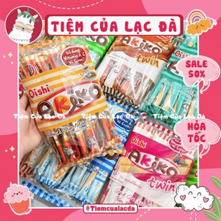 Bánh Snack Que Akiko đủ các vị gói 20que/8g, Snack Que Nhân Đủ Vị Akiko Oishi