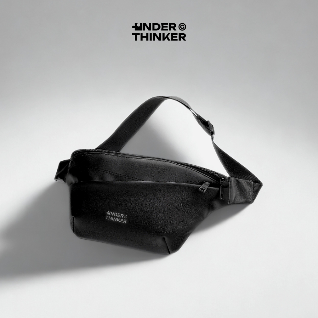 Túi Bao Tử Da PU Đeo Chéo Nam Nữ Nhỏ Gọn ROCKY Unisex Trượt Nước | UNDERTHINKER