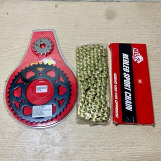 Nhông dĩa Redleo Sên Vàng HD Plus 10li gắn cho Ex135,150,155, Winner, Raider, Satria, Sonic