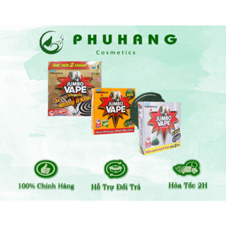  Nhang muỗi Jumbo Cao Cấp Ít Khói Hộp 10 Khoanh Tặng Thêm 2 Khoanh 