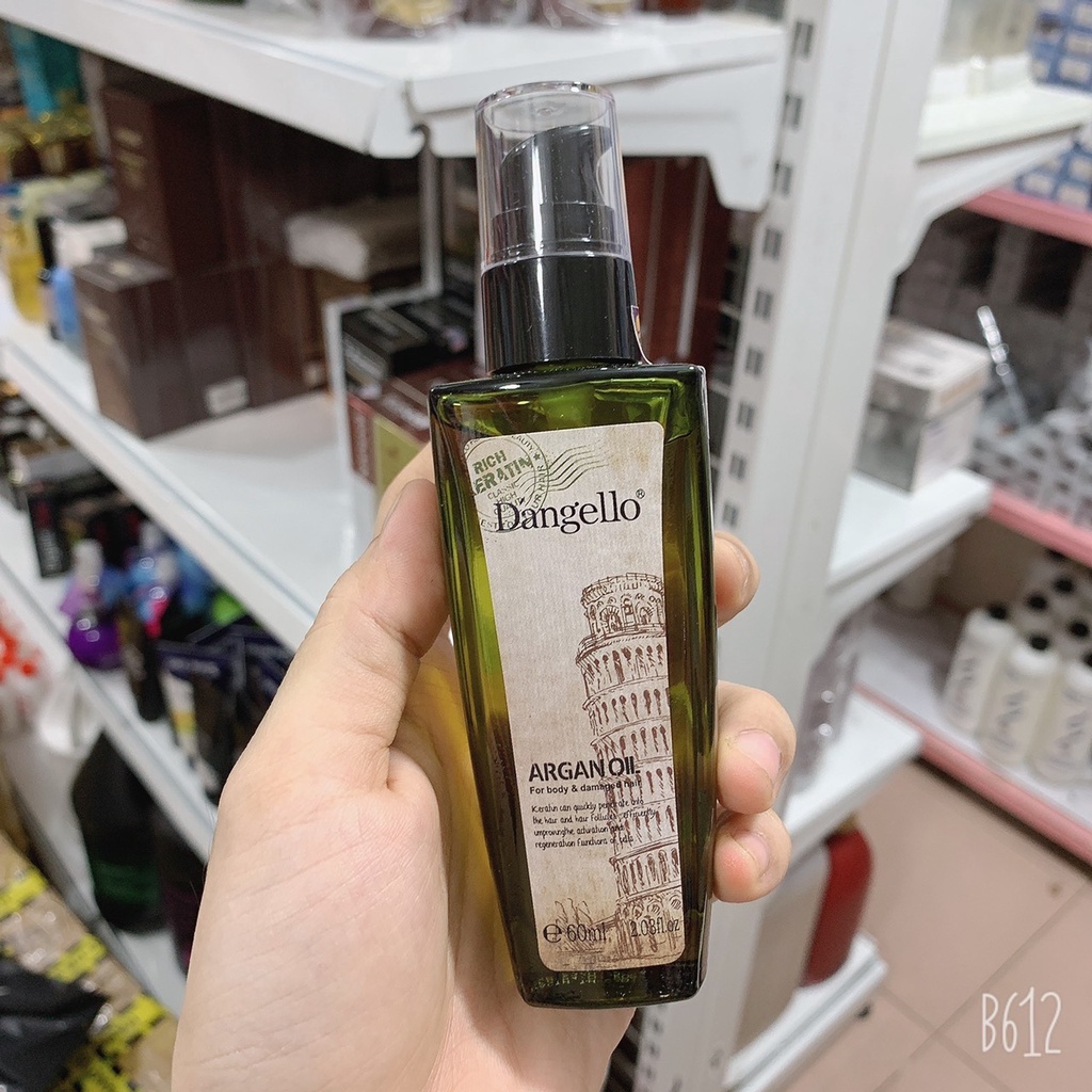 Tinh dầu DANGELLO 60ML, tinh dầu dưỡng tóc Dangello Argan 60ml giúp tóc bóng mượt