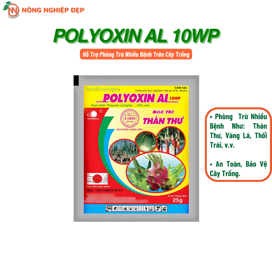 Polyoxin AL 10WP – Hỗ Trợ Phòng Bệnh Trên Cây Trồng - Thán Thư, Vàng Lá, Rỉ Sắt