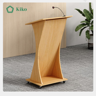  Bục Giảng Dạy Bục Phát Biểu Có Bánh Xe - Gỗ MDF 15mm Lõi Xanh KIKO   BG 1026   