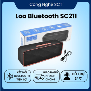  Loa Nghe Nhạc Mini Chính Hãng Bluetooth SC211 Loa Kết Nối Không Dây Âm Thanh Đỉnh Cao Giá Rẻ 