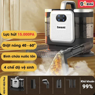 ( TẶNG NƯỚC GIẶT ) Máy giặt sofa cầm tay hơi nóng siêu sạch Beemi, máy hút bụi rèm cửa, nệm, đệm, thảm