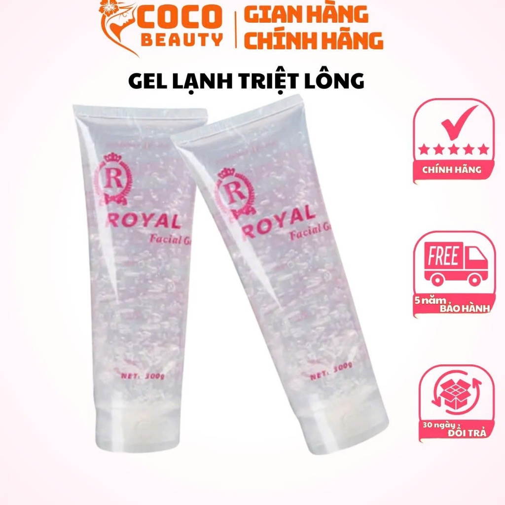 Gel lạnh Royal dùng cho máy nâng cơ, Hifu, máy triệt lông, giúp làm mát và bảo vệ da