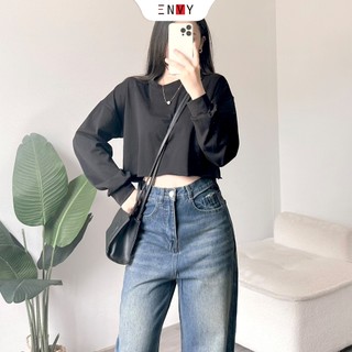 Áo Thun Tay Dài Croptop Nữ ENVY AT158