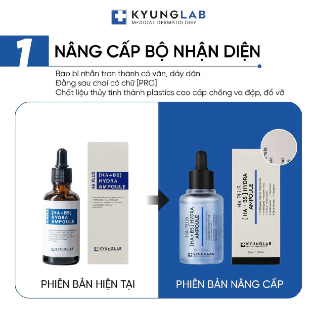 Serum HA B5 , Serum HA+B5 Kyung Lab cấp ẩm phục hồi da dưỡng ẩm ,giúp căng bóng da, dưỡng trắng