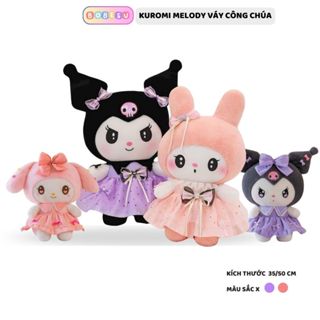  Gấu bông Kuromi Melody mặc váy công chúa đáng yêu quà tặng cho bé gái bạn gái dịp sinh nhật noel,8 3,20 10 